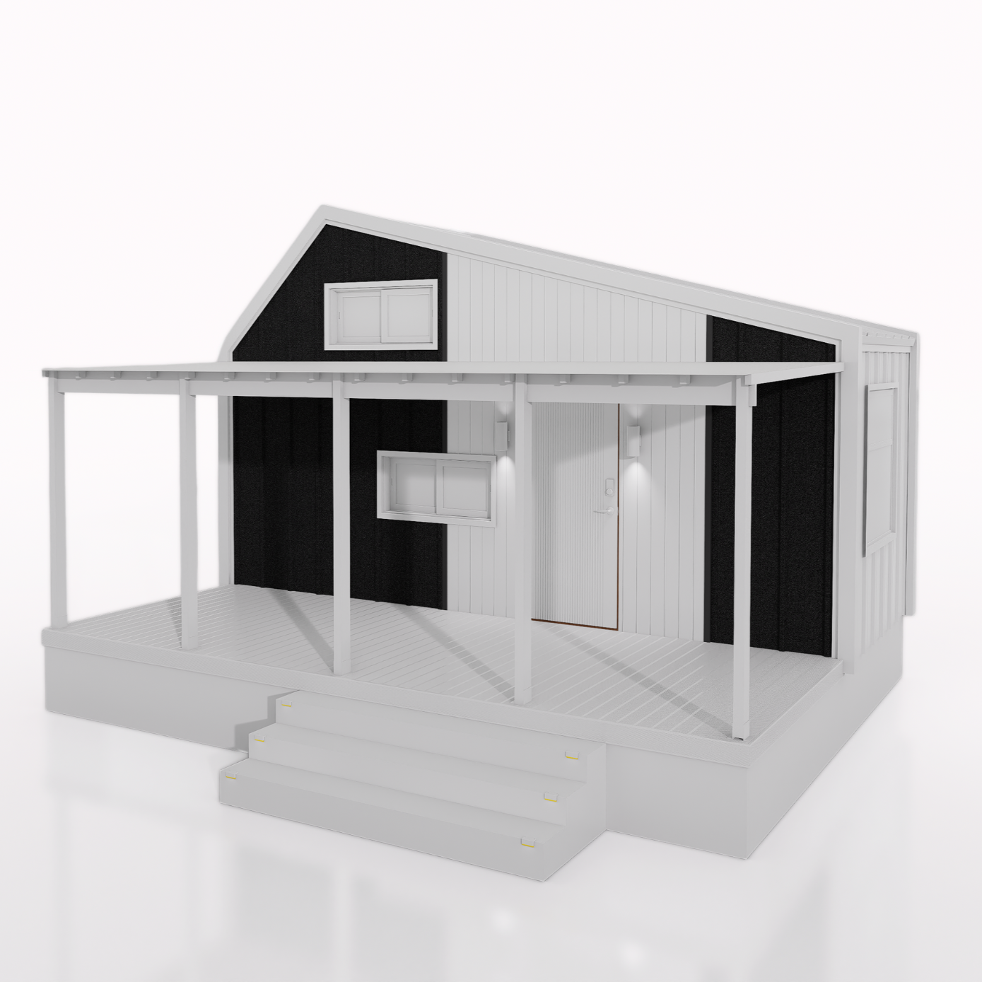 Cladding: Rust Resistant Stone Coated Steel OR uPVC