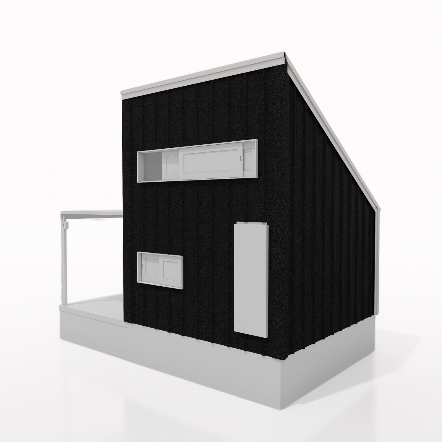 Cladding: Rust Resistant Stone Coated Steel OR uPVC