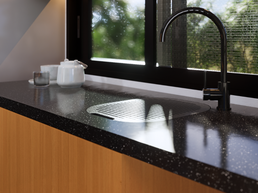 Acrylic solid surface countertop – CUBO Modular Inc.