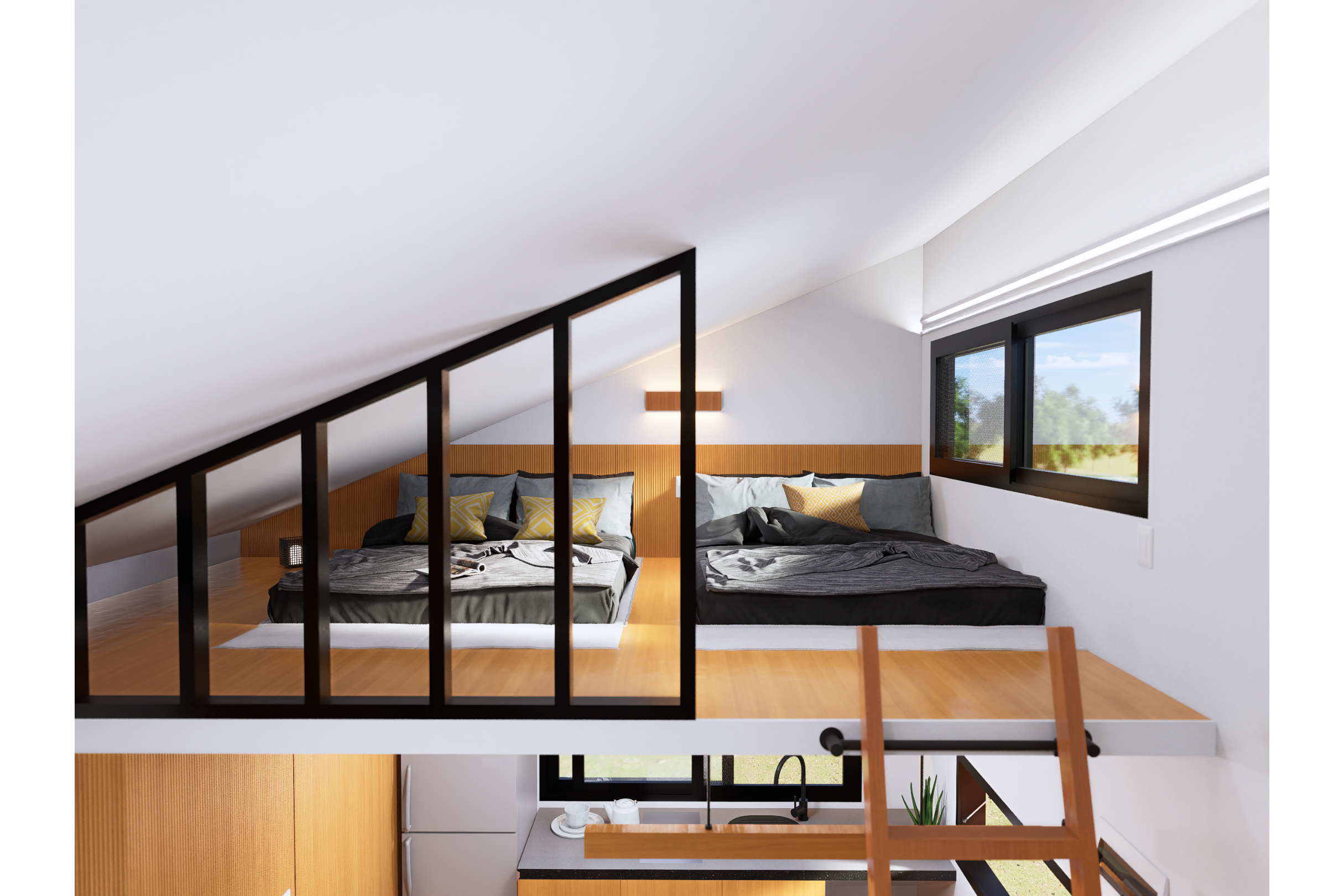 Module House Loft Spaces: Loft – CUBO Modular Inc.