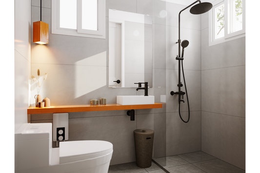 Spaces: Compact Bathroom