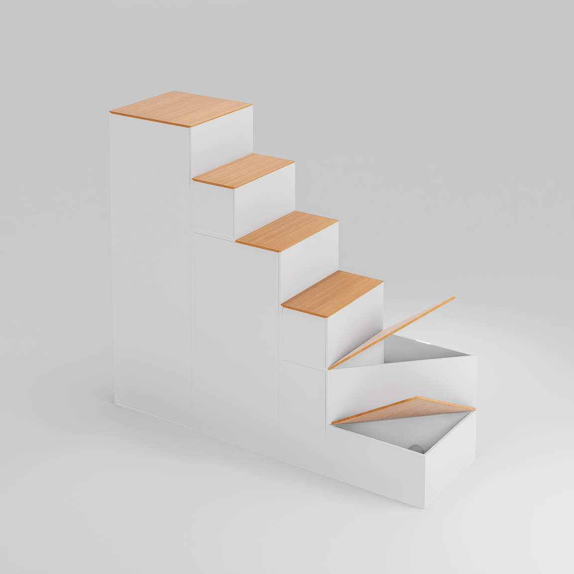 Engineered Bamboo Split Steps Storage Chest – CUBO Modular Inc.